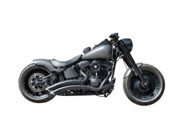 Beyaz arka plan üzerinde izole Modern motosiklet