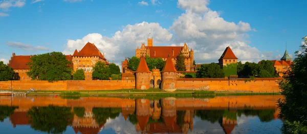 2022 Castello Dei Cavalieri Teutonici Ordine Malbork Polonia Più Grande — Foto Stock