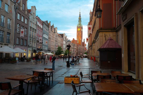 2022 Stare Miasto Gdańsku Długa Nocy Miejsca Podróży Polska — Zdjęcie stockowe