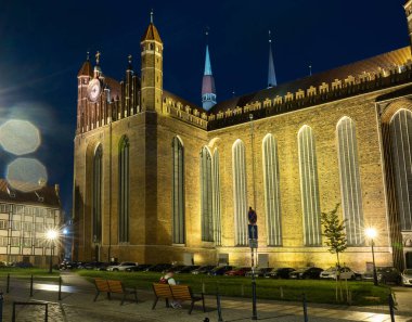 Geceleri St. Mary Bazilikası 2022-06-07. Gdansk, Polonya
