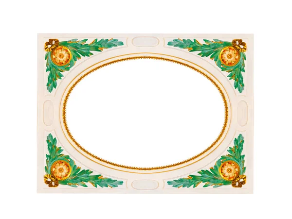 Medieval Golden Frame Isolated White Background — Stock Photo, Image