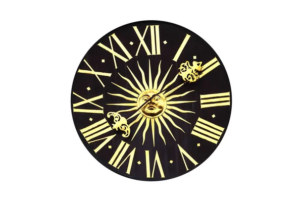 Reloj Vintage Marcar Aislado Sobre Fondo Blanco —  Fotos de Stock