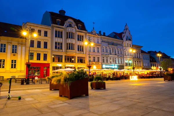 2022 Old Market Square Dusk Bydgoszcz Poland — Stock Photo, Image