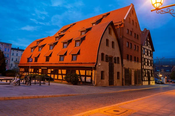2022 Ancient Medieval Building Water Mill Granary Dusk Bydgoszcz Poland — Stock Photo, Image