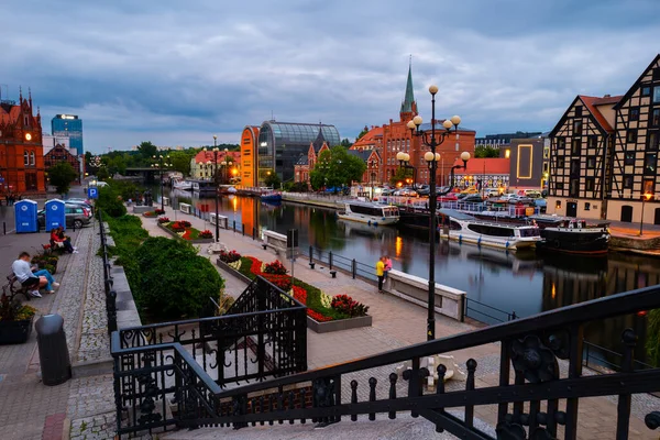 2022 Brda Nehri Kıyısında Eski Bir Kasaba Bydgoszcz Polonya — Stok fotoğraf