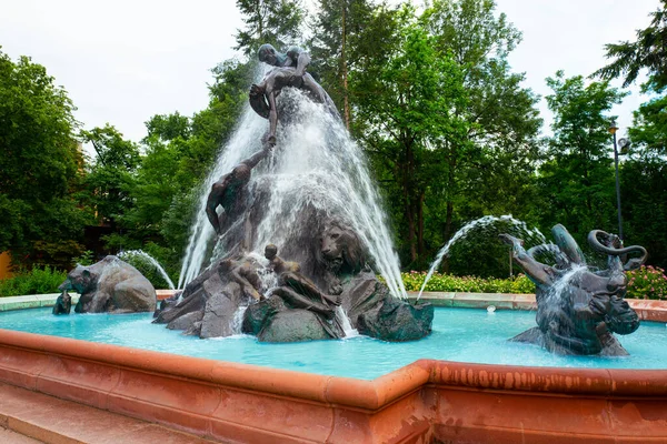 2022 Deluge Fountain Kazimierz Wielki Park Bydgoszcz Poland — Stock Photo, Image
