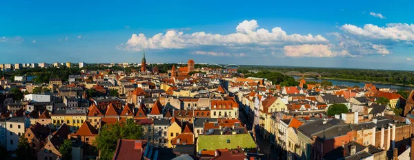 2022 Вид Панорамный Башни Старый Город Торунь Польша — стоковое фото