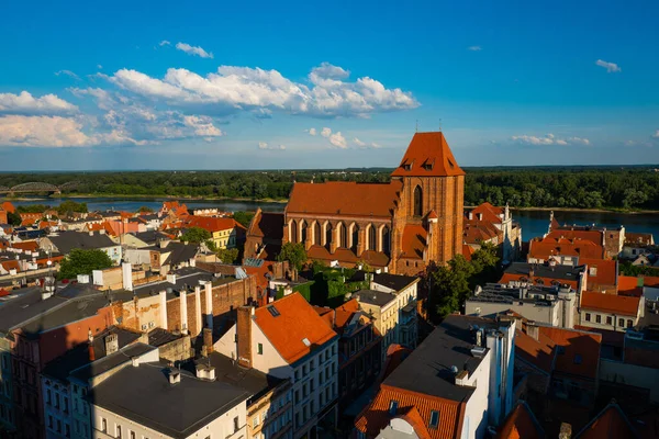 2022 Widok Wieży Stare Miasto Toruniu Polska — Zdjęcie stockowe