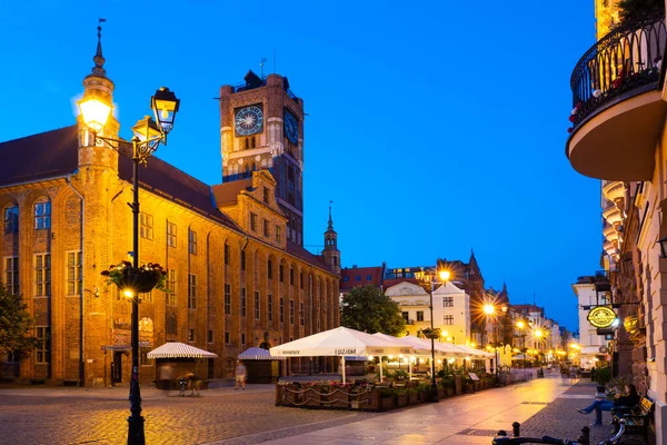2022 Middeleeuws Stadhuis Plein Oude Binnenstad Van Torun Polen Oriëntatiepunt — Stockfoto