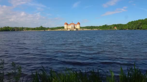 2022 Bela Vista Moritzburg Astle Lado Lago Saxónia Alemanha — Vídeo de Stock