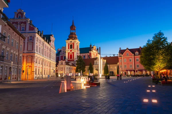 2022 Collegiate Square Dusk Poznan Poland — Stock Photo, Image