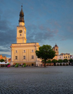 Akşam 18.07.2022 Leszno Belediye Binası. Leszno, Büyük Polonya, Polonya
