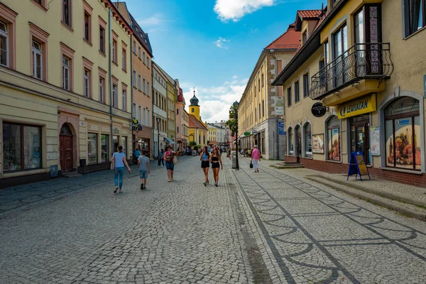 2022 Piękna Architektura Starego Miasta Jeleniej Góry Polska — Zdjęcie stockowe