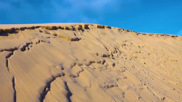 Переміщення Дюн Пустелі Національному Парку Слов Янський Лебі Польща — стокове відео