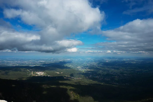 Vista Das Montanhas Karkonosze Karpacz Baixa Silésia Polónia — Fotografia de Stock
