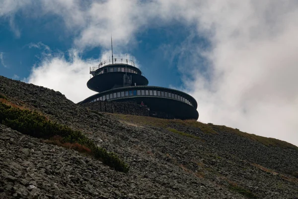 Karpacz Sniezka Mountain Polônia Setembro 2022 High Mountain Meteorological Observatory — Fotografia de Stock