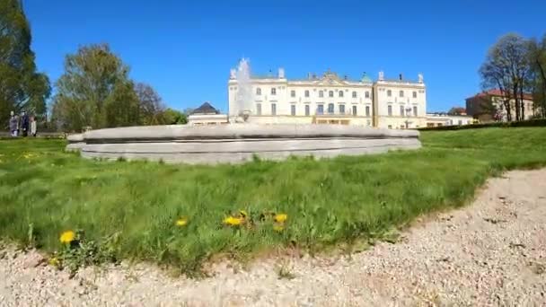 2023 Branicki Palace Gardens Bialystok Poland — 图库视频影像