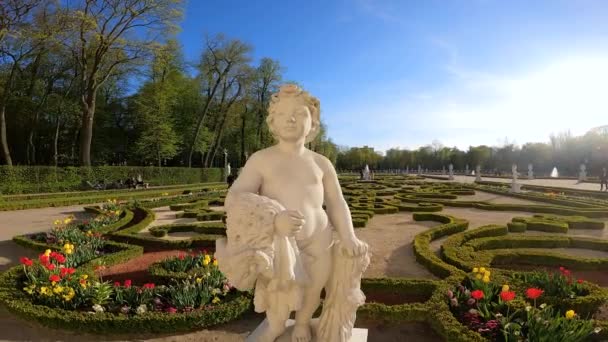 2023 Branicki Palace Garden的雕塑 波兰Bialystok — 图库视频影像