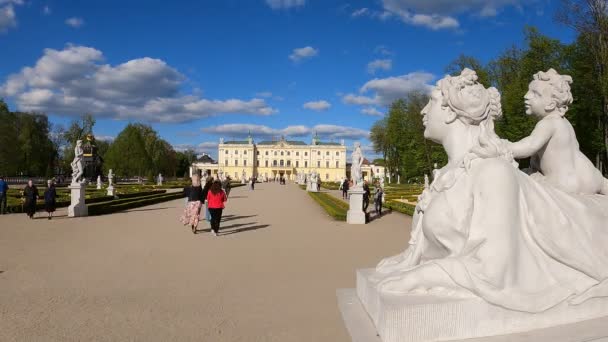 2023 Branicki Palace Gardens 波兰Bialystok — 图库视频影像