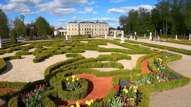 2023 Branicki Palace Gardens Bialystok Polen — Stockvideo