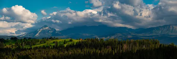 Panoramic View Tatra Mountains Zakopane Poland — Stock Photo, Image