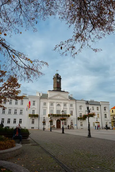 2022 Marktplatz Und Rathaus Plock Polen — Stockfoto
