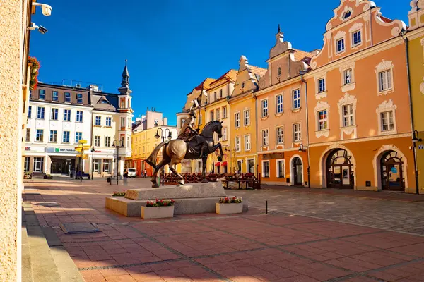 Monument Prince Kazimierz Old Market Square Opole Poland — Stock Photo, Image