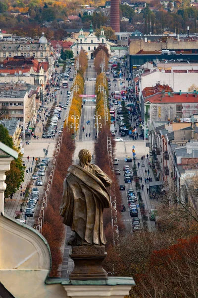 2022 Utsikt Över Staden Czestochowa Från Tornet Order Saint Paul — Stockfoto