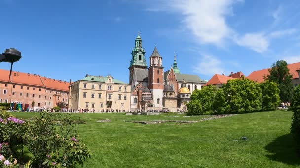 255 2023 Wawel Castle 크라쿠프 폴란드 — 비디오