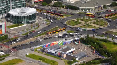 Varşova, Polonya 6 Haziran 2023 Varşova Şehir Merkezi. Polonya