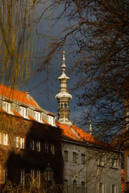 14.01.2023: Eski Gdansk şehrinin tarihi parçası. Polonya