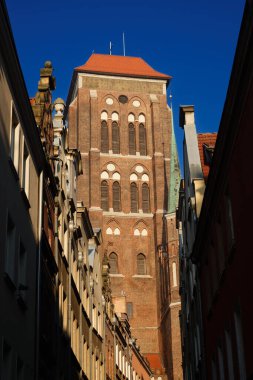  2022-12-15 St. Mary Bazilikası Kutsal Bakire Meryem 'in Gdansk' ta varsayımı. Polonya