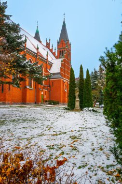 2022-11-24. Polonya, Olsztyn 'deki İsa' nın Kutsal Kalbi Kilisesi,