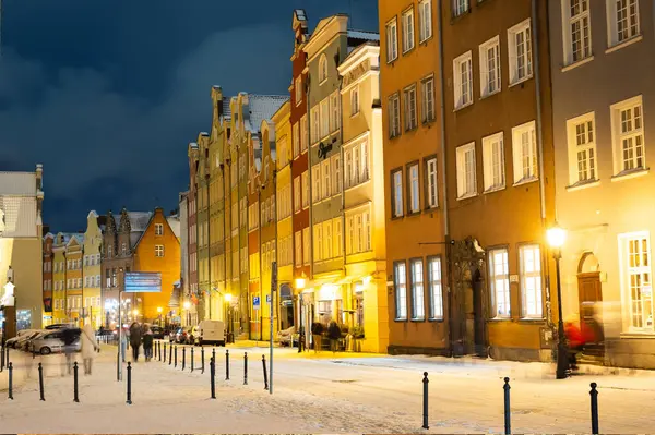 2023 Esti Történelmi Utcák Gdansk Lengyelország Stock Kép