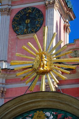 204 23; Marian Sığınağı Swieolipska Bazilikası Kutsal Bakire Meryem 'in Ziyareti - Warmia' daki Swieta Lipka köyü ve Polonya 'daki Mazury