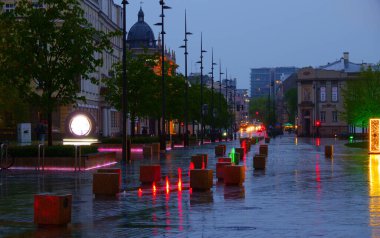 2023-05-06; Lublin, Polonya 'nın akşam tarihi sokakları