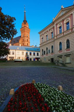 2023-05-27; Tarnow Polonya 'nın eski sokakları 