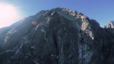 1810 23, Lomnica tepesine giden kablo araç, Slovak Tatra Dağları. Slovakya, zaman aşımı