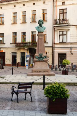  2023-05-28; Adam Mickiewicz Anıt Meydanı Tarnow 'da. Polonya