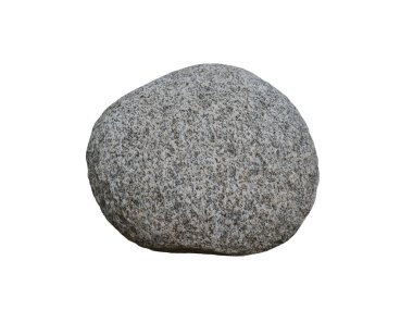 Beyaz arka plan üzerinde izole oval taş