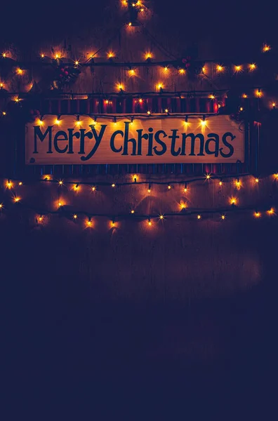 Prachtige Feestelijke Achtergrond Vrolijk Kerstfeest Gloeiende Grens Grunge Stijl Kerstfeest — Stockfoto