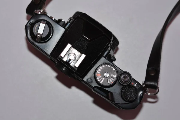 Itália Giffoni Valle Piana Março 2023 Nikon Câmera Analógica Modelo — Fotografia de Stock