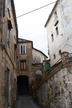 İtalya: Giffoni Valle Piana 'da şehir manzarası, 9 Mayıs 2023.