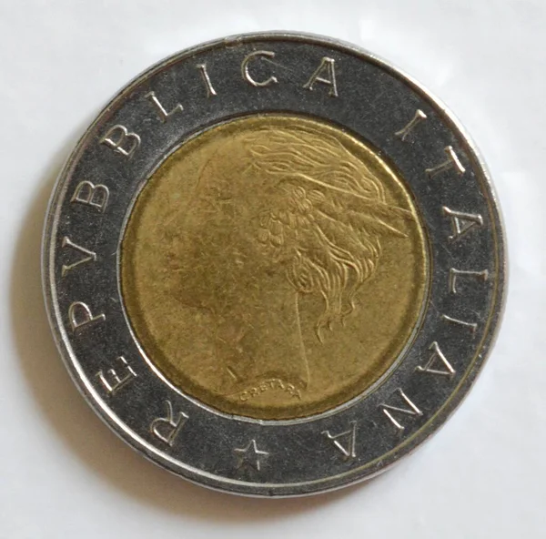 Giffoni Valle Piana Italy Ιουλίου 2023 Παλαιό Νόμισμα Της Ιταλίας — Φωτογραφία Αρχείου