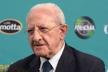 GIFFONI VALLE PIANA,ITALY - July 20,2023: Vincenzo De Luca at Giffoni Film Festival 2023 - on July 20, 2023 in Giffoni Valle Piana, Italy.