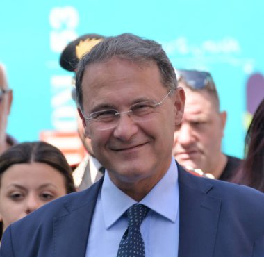 Giffoni Film Festivali 2023 'te Edmondo Cirielli - 28 Temmuz 2023 Giffoni Valle Piana, İtalya.