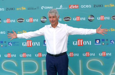 GiFFONI VALLE PİANA - 29 Temmuz 2023: Andrea Abodi Giffoni Film Festivali 2023 - 29 Temmuz 2023 Giffoni Valle Piana, İtalya.