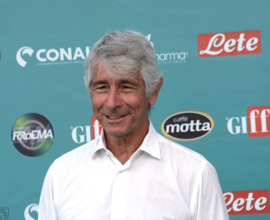 GiFFONI VALLE PİANA - 29 Temmuz 2023: Andrea Abodi Giffoni Film Festivali 2023 - 29 Temmuz 2023 Giffoni Valle Piana, İtalya.