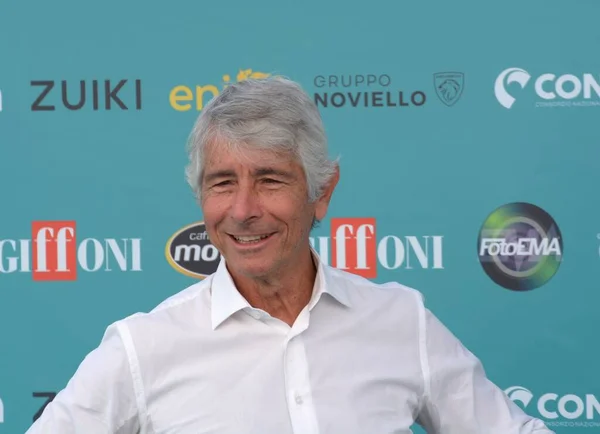 GiFFONI VALLE PİANA - 29 Temmuz 2023: Andrea Abodi Giffoni Film Festivali 2023 - 29 Temmuz 2023 Giffoni Valle Piana, İtalya.