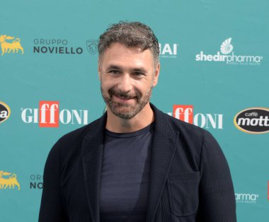GiFFONI VALLE PİANA - 29 Temmuz 2023: Raoul Bova Giffoni Film Festivali 2023 - 29 Temmuz 2023 Giffoni Valle Piana, İtalya.